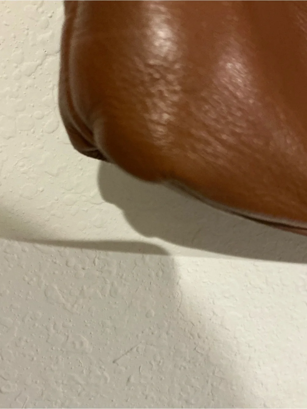 Tory Burch Cognac Leather Fold Over Crossbody Clutch Convertible Bag